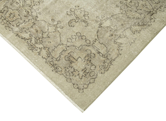 6x10 Beige Turkish Vintage Area Rug - 38940