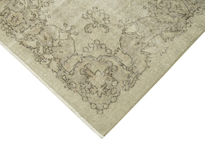 6x10 Beige Turkish Vintage Area Rug - 38940