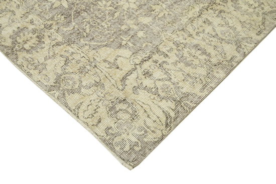 6x10 Beige Turkish Vintage Area Rug - 38951