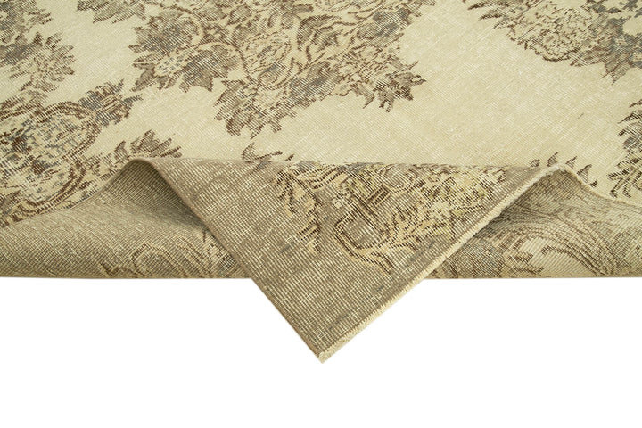 6x8 Beige Turkish Vintage Area Rug - 39014