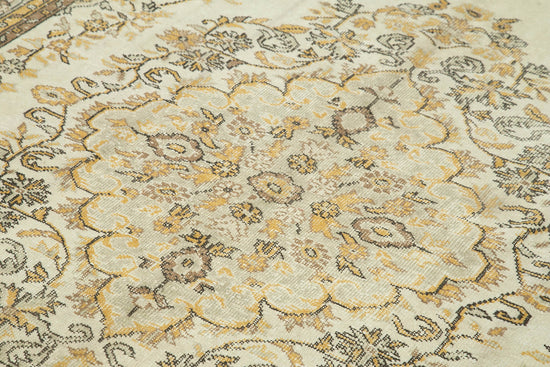 6x10 Beige Turkish Vintage Area Rug - 39041