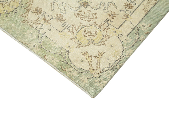 6x10 Beige Turkish Vintage Area Rug - 39043