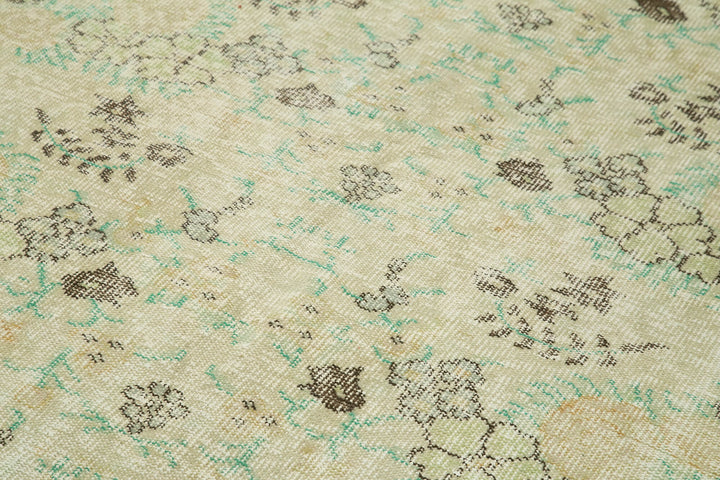 6x11 Beige Turkish Vintage Area Rug - 39051