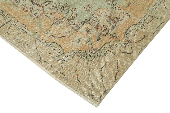 6x10 Beige Turkish Vintage Area Rug - 39054