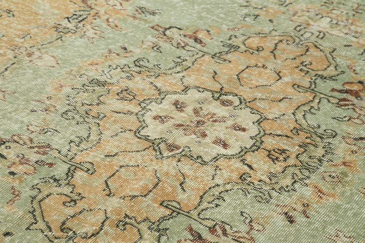 6x10 Beige Turkish Vintage Area Rug - 39054