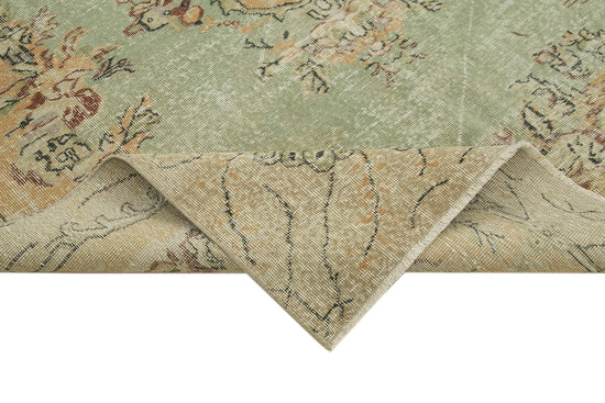 6x10 Beige Turkish Vintage Area Rug - 39054