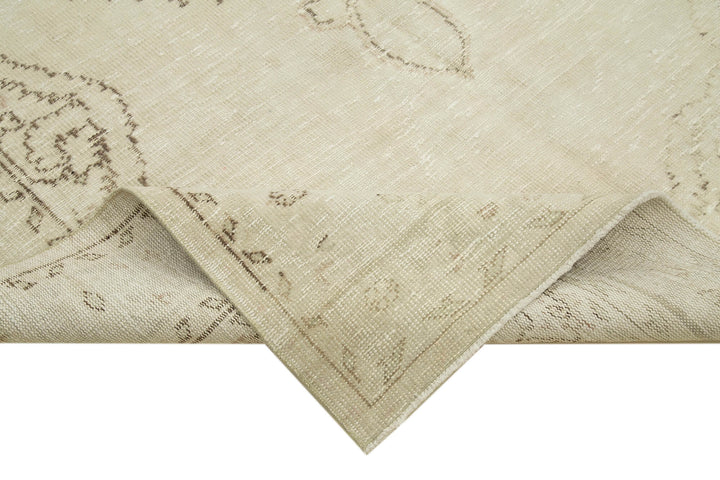 6x10 Beige Turkish Vintage Area Rug - 39063