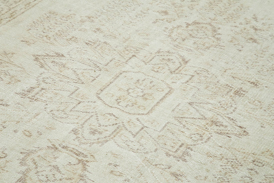 6x10 Beige Turkish Vintage Area Rug - 39067