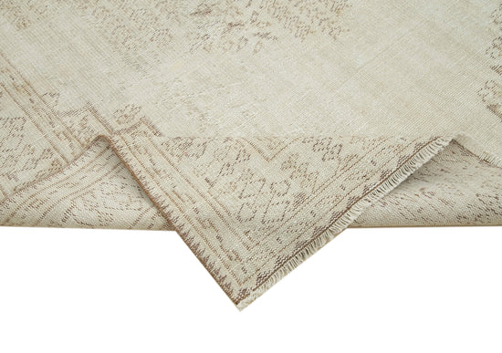 6x10 Beige Turkish Vintage Area Rug - 39067