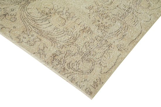 6x10 Beige Turkish Vintage Area Rug - 39075