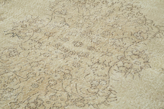 6x10 Beige Turkish Vintage Area Rug - 39075