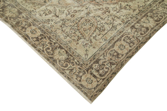6x10 Beige Turkish Vintage Area Rug - 39076