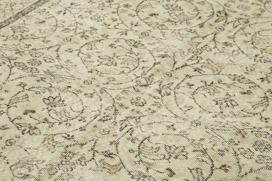 6x10 Beige Turkish Vintage Area Rug - 39080