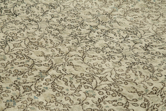 6x10 Beige Turkish Vintage Area Rug - 39090
