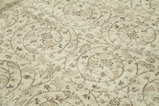 6x10 Beige Turkish Vintage Area Rug - 39091