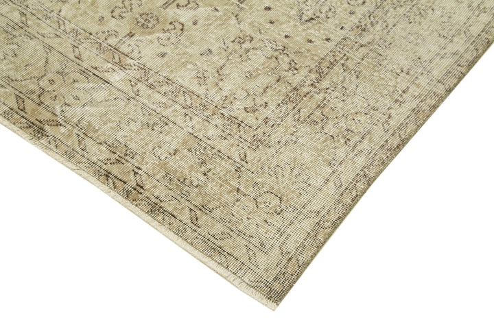 6x10 Beige Turkish Vintage Area Rug - 39098