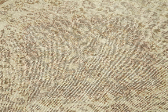6x10 Beige Turkish Vintage Area Rug - 39102