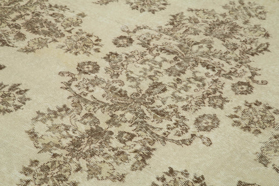 6x10 Beige Turkish Vintage Area Rug - 39119