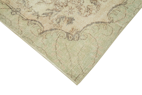 6x10 Beige Turkish Vintage Area Rug - 39301