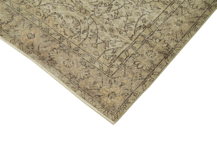 6x10 Beige Turkish Vintage Area Rug - 39307