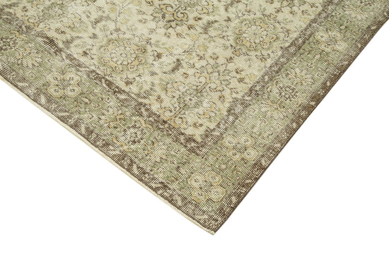 6x10 Beige Turkish Vintage Area Rug - 39318