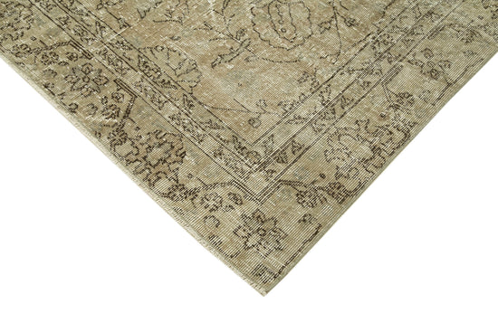 6x10 Beige Turkish Vintage Area Rug - 39321