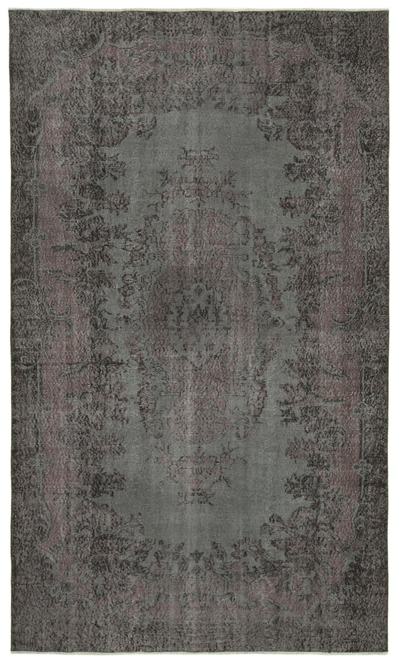 6x10 Black Overdyed Rug - 39340