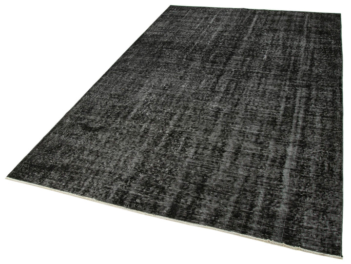 5x9 Black Overdyed Rug - 39344