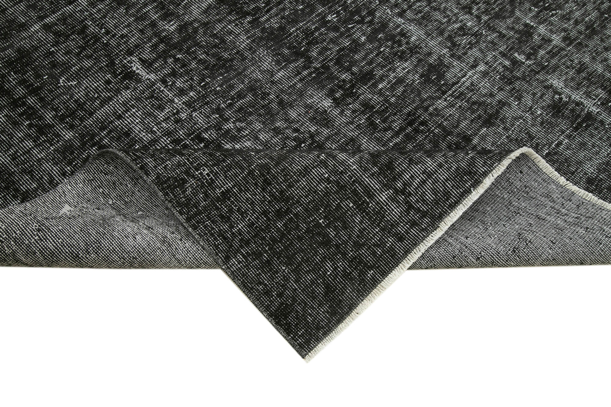 5x9 Black Overdyed Rug - 39344