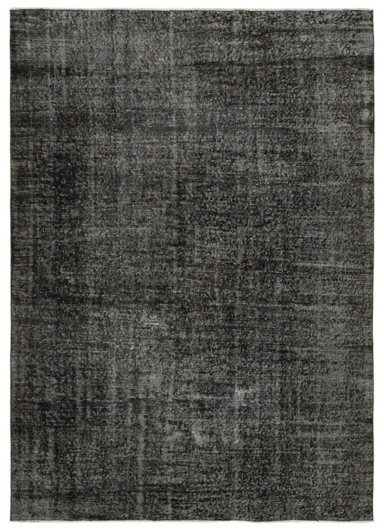7x9 Black Overdyed Rug - 39355