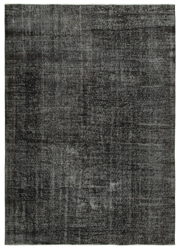 7x9 Black Overdyed Rug - 39355