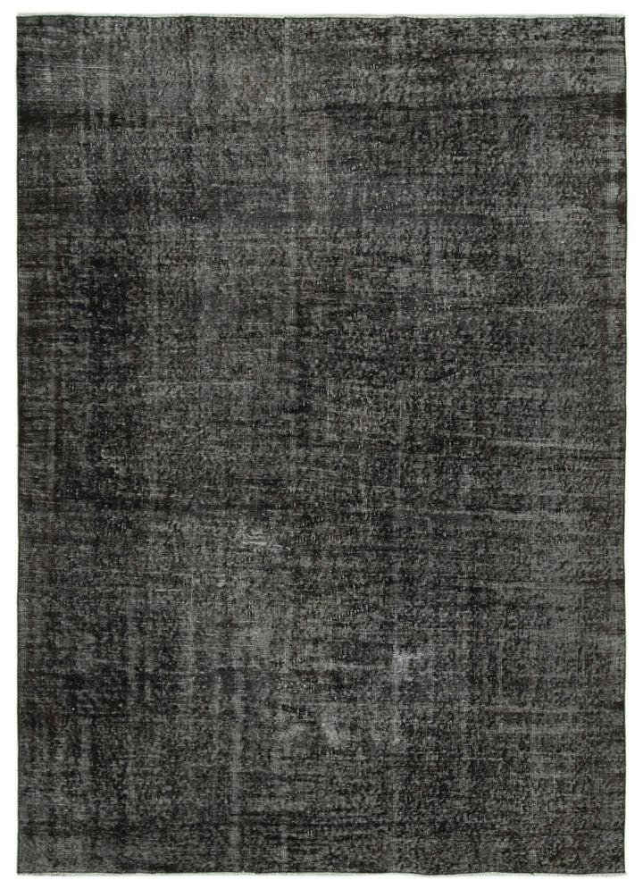 7x9 Black Overdyed Rug - 39355