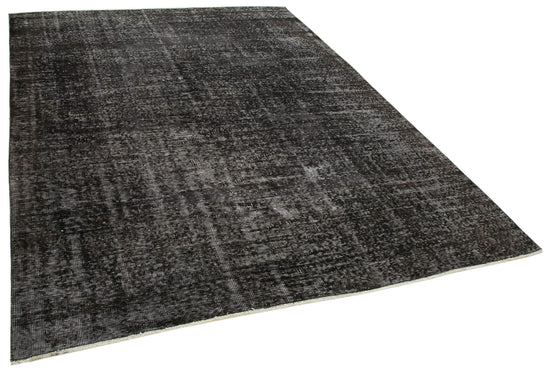 7x9 Black Overdyed Rug - 39355