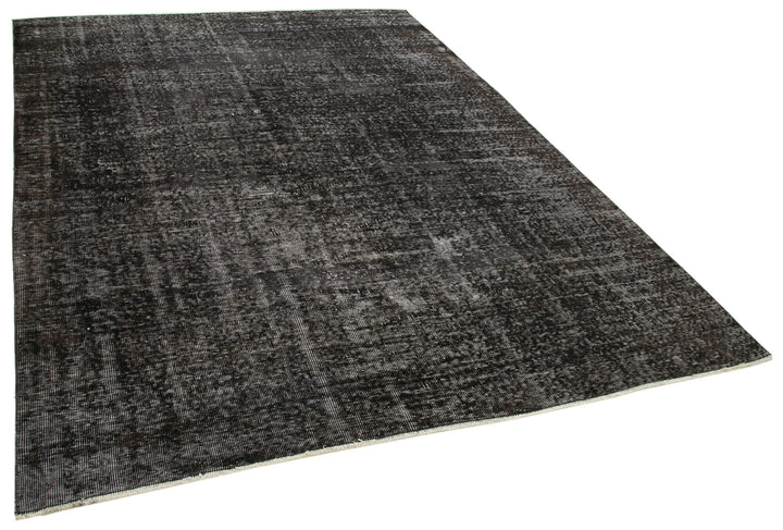 7x9 Black Overdyed Rug - 39355