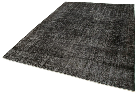 7x9 Black Overdyed Rug - 39355