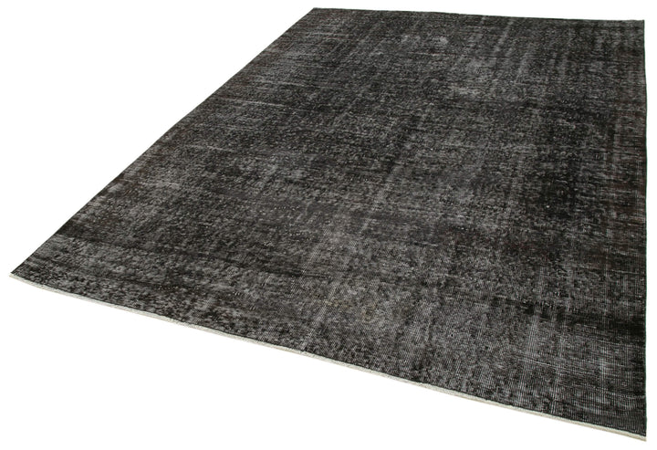 7x9 Black Overdyed Rug - 39355