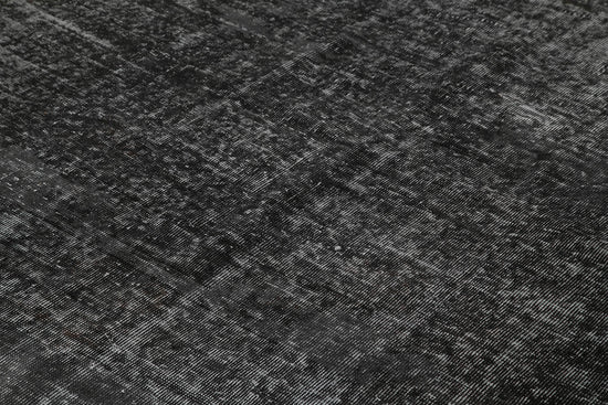 7x9 Black Overdyed Rug - 39355