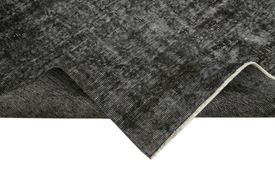 7x9 Black Overdyed Rug - 39355