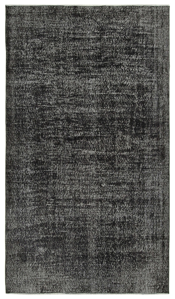 5x9 Black Overdyed Rug - 39360