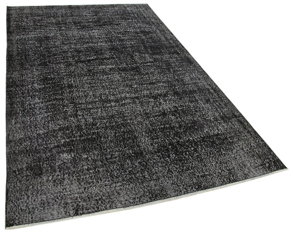 5x9 Black Overdyed Rug - 39360