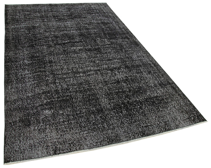 5x9 Black Overdyed Rug - 39360