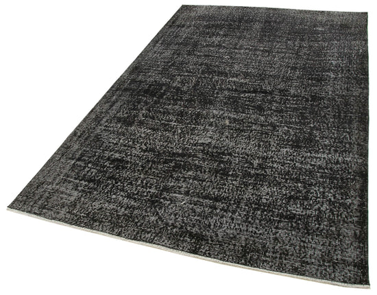 5x9 Black Overdyed Rug - 39360