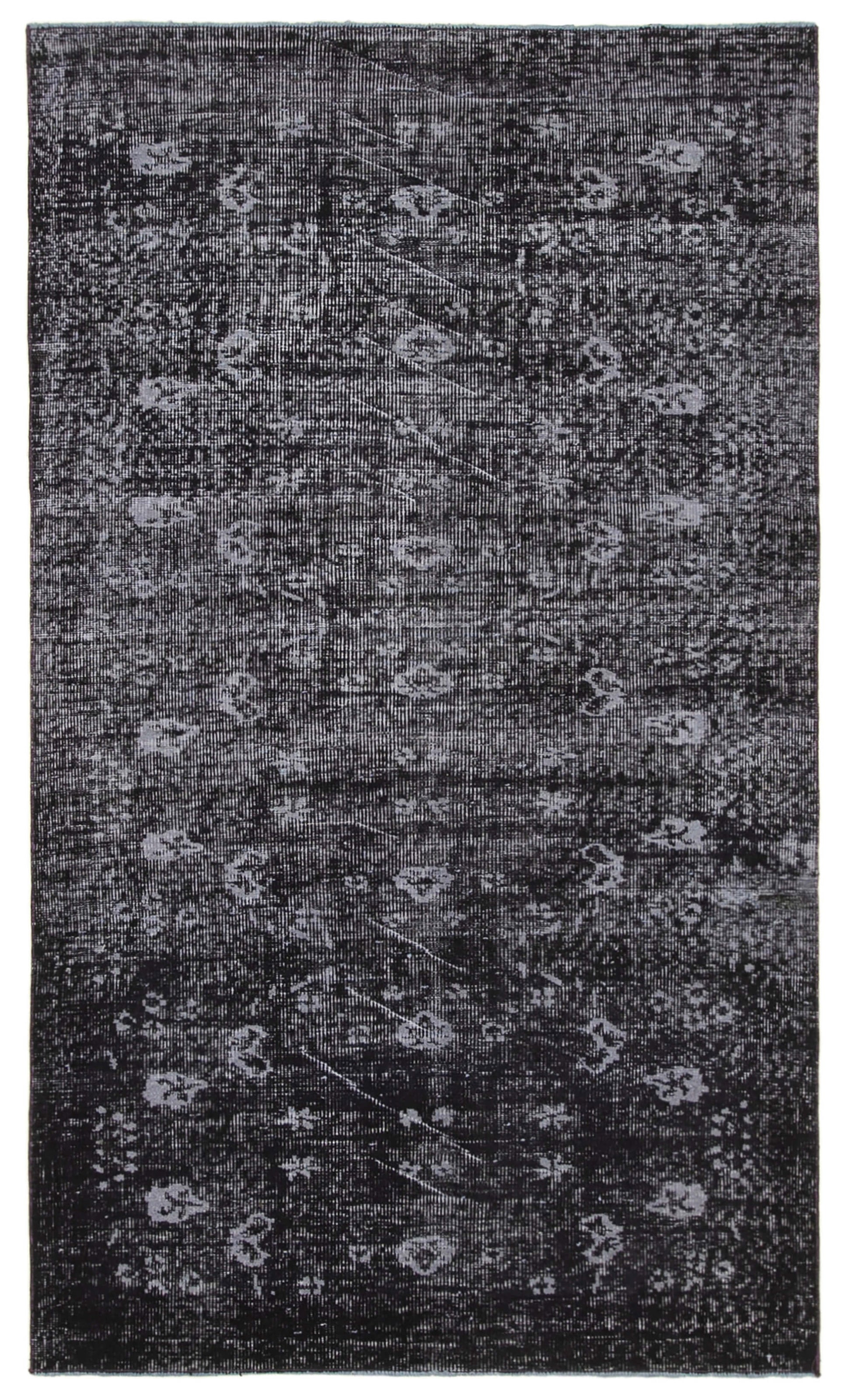5x9 Black Overdyed Rug - 39386