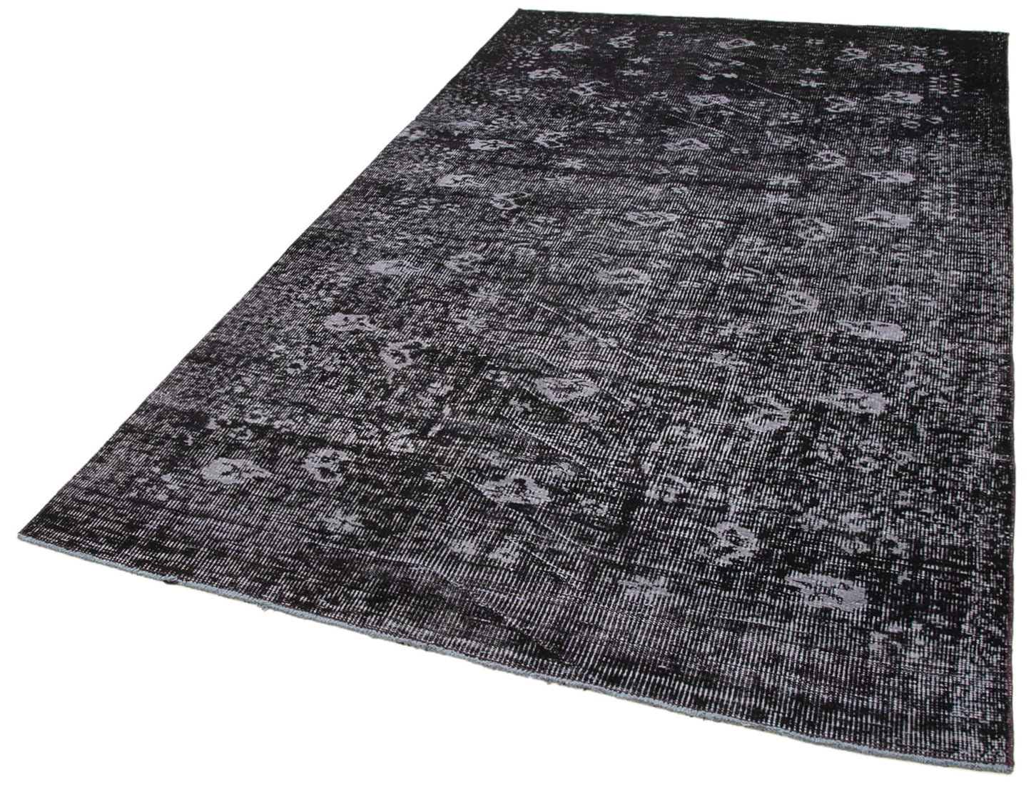 5x9 Black Overdyed Rug - 39386