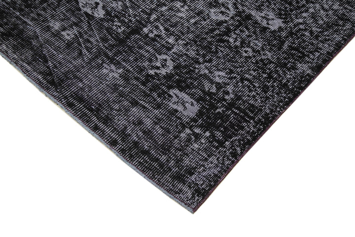 5x9 Black Overdyed Rug - 39386