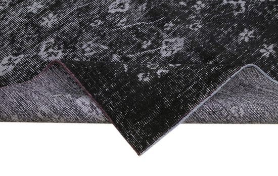 5x9 Black Overdyed Rug - 39386