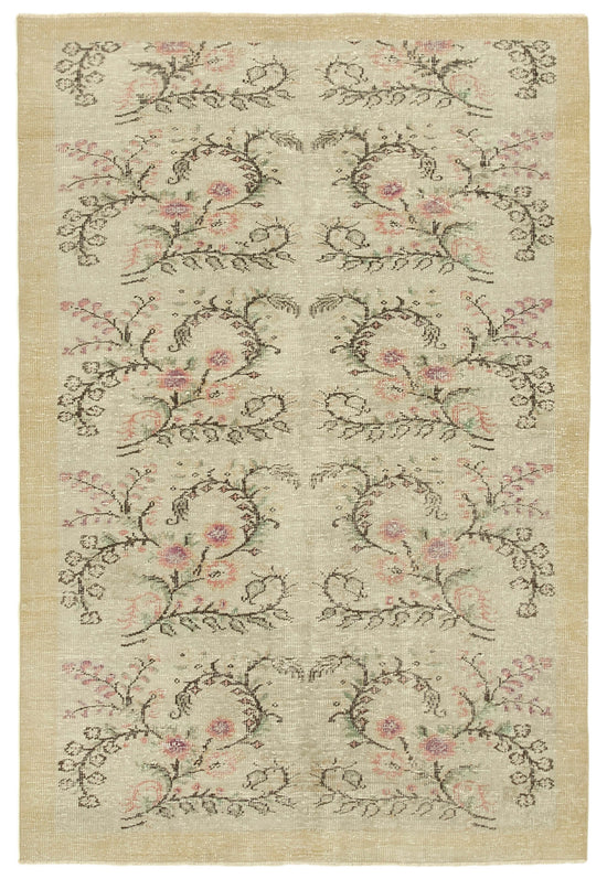 6x9 Beige Overdyed Rug - 39391