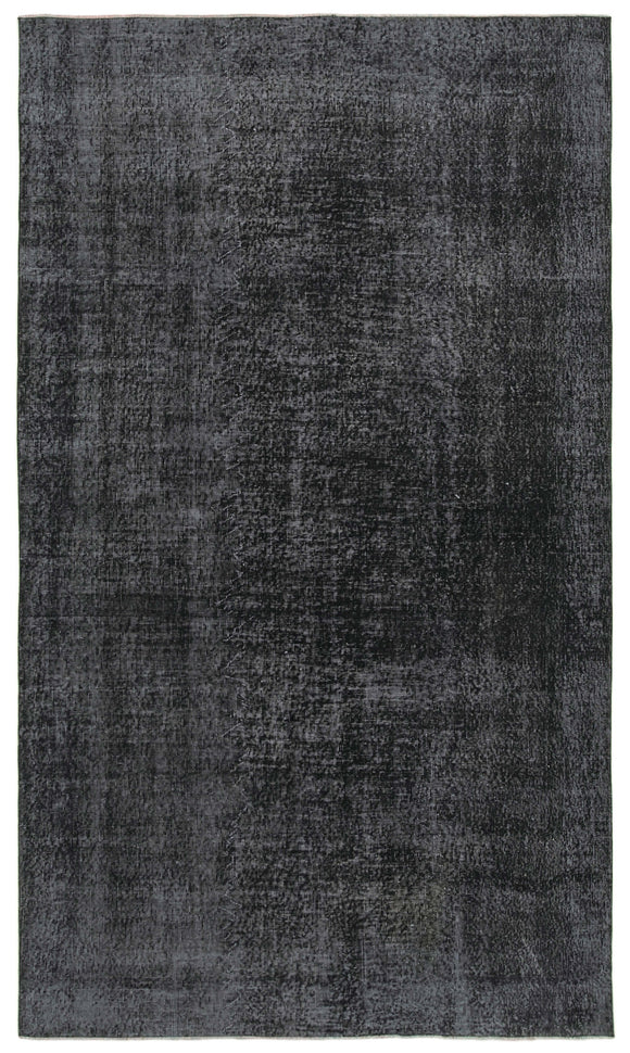 6x10 Black Overdyed Rug - 39392