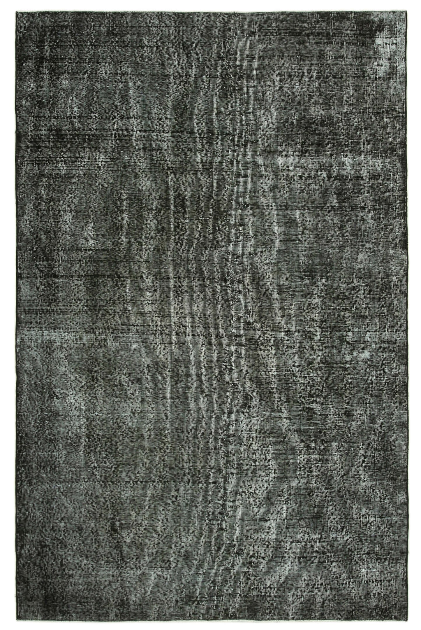 6x8 Black Overdyed Rug - 39400