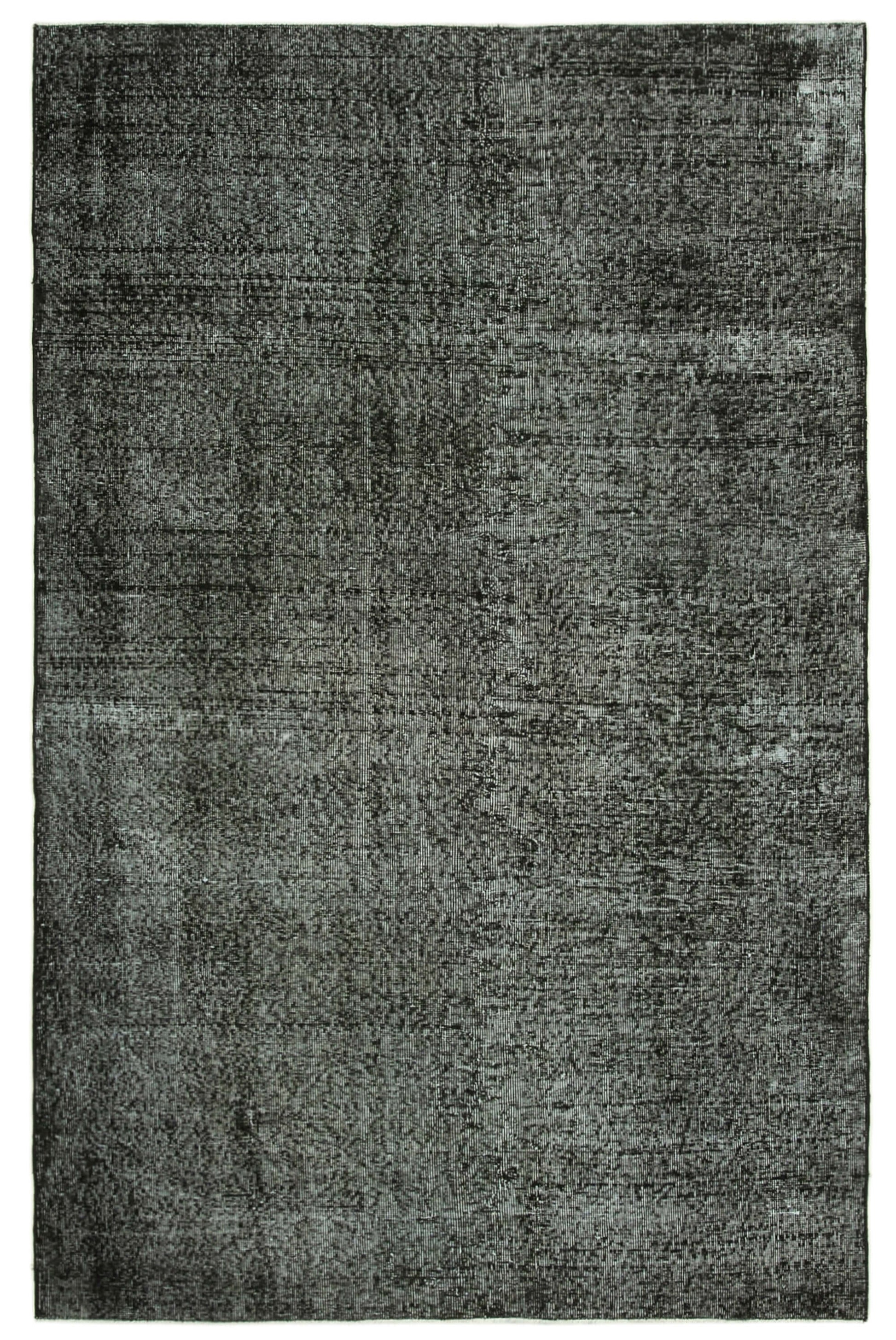6x8 Black Overdyed Rug - 39400